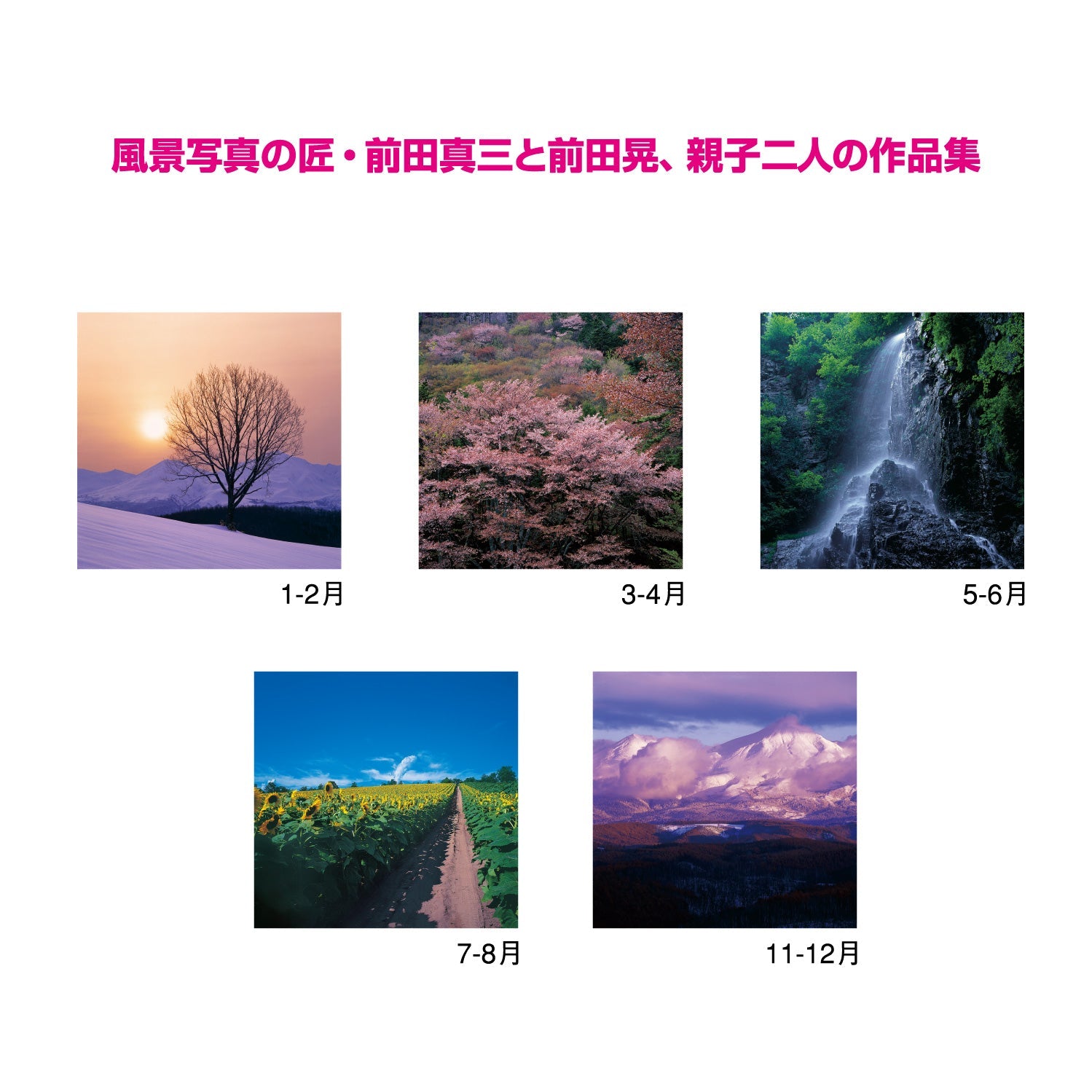 　四季　前田真三•前田晃作品集　　　壁掛けカレンダー　　2024年度