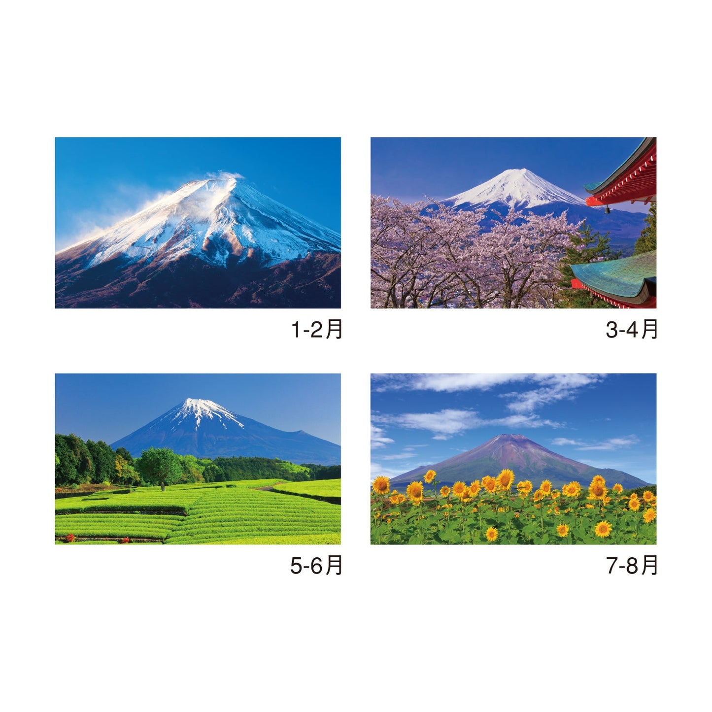 NK-900 富士 ―麗峰の四季―（2か月文字）